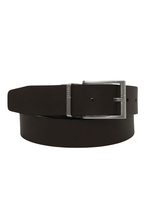 Cintura intercambiabile nera in pelle Hugo Boss | 50537100002